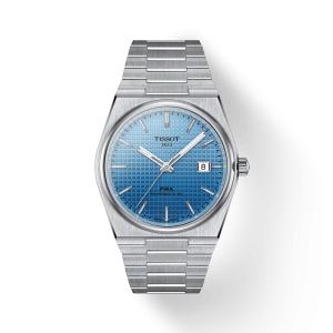 TISSOT PRX Men’s Swiss Made Powermatic Silver Stainless Steel Ice-Blue-Chameleon Dial 40mm Watch T137.407.11.351.01