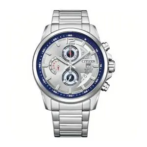 Citizen Men’s Quartz Silver Stainless Steel Silver Dial 43mm Watch AN3690-56B