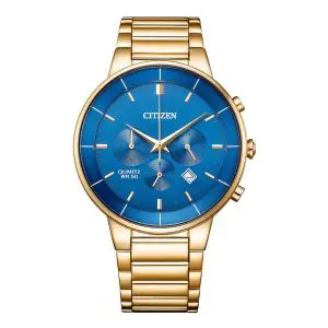 Citizen Men’s Quartz Gold Stainless Steel Blue Dial 42mm Watch AN8223-54L