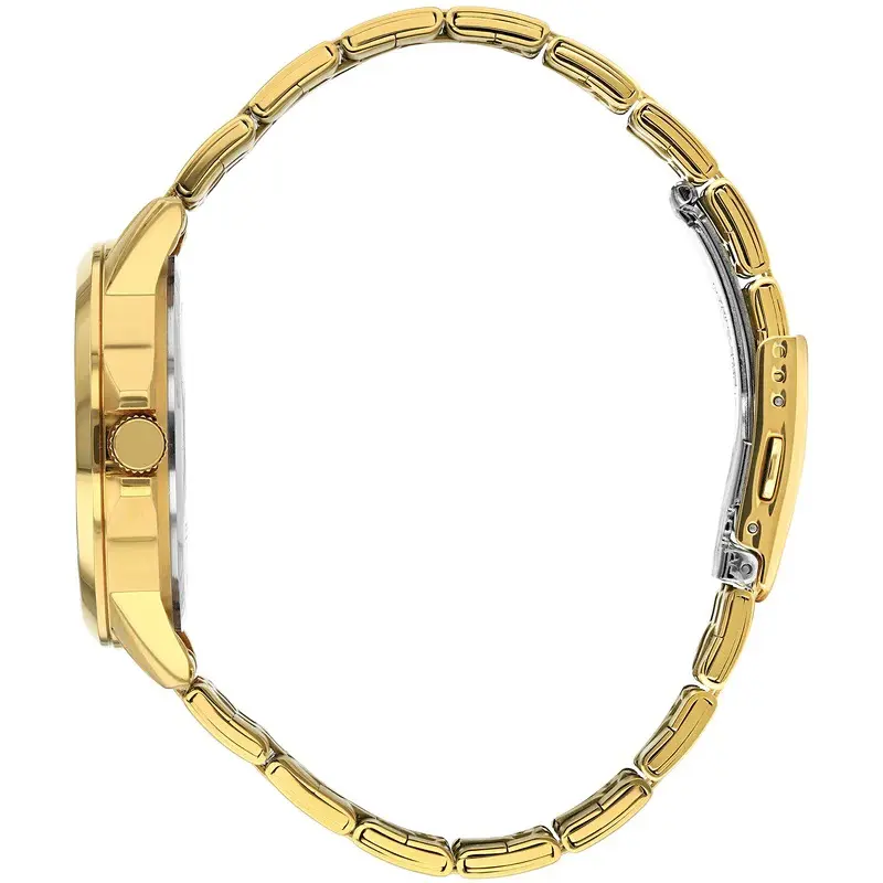 Citizen Men,s Quartz Gold Stainless Steel Gold Dial 42mm Watch DZ5002-52p