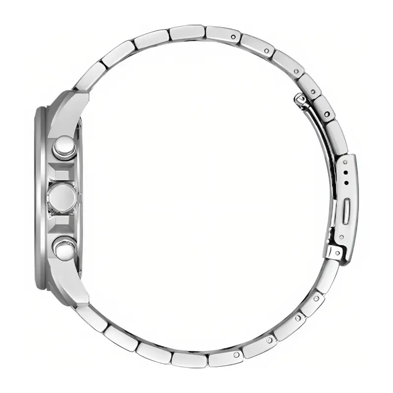 Citizen Men’s Quartz Silver Stainless Steel Silver Dial 43mm Watch AN3690-56B - Image 2