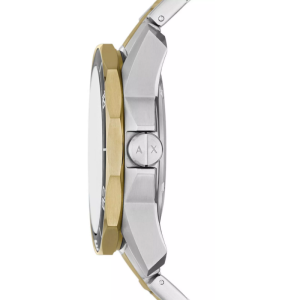 Alternative view of Armani Exchange Men’s Quartz Two Tone Stainless Steel Black Dial 44mm Watch AX1956 (Without Tag)