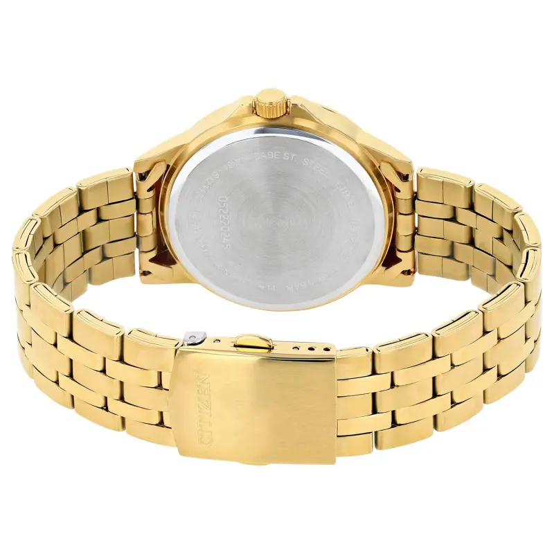 Citizen Men,s Quartz Gold Stainless Steel Gold Dial 42mm Watch DZ5002-52p