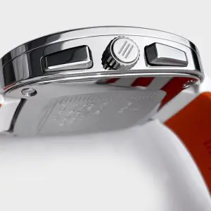 JUNG Men’s Quartz White Silicone Strap White Dial 49mm French Design - Japan Made Watch J43C-01-WH