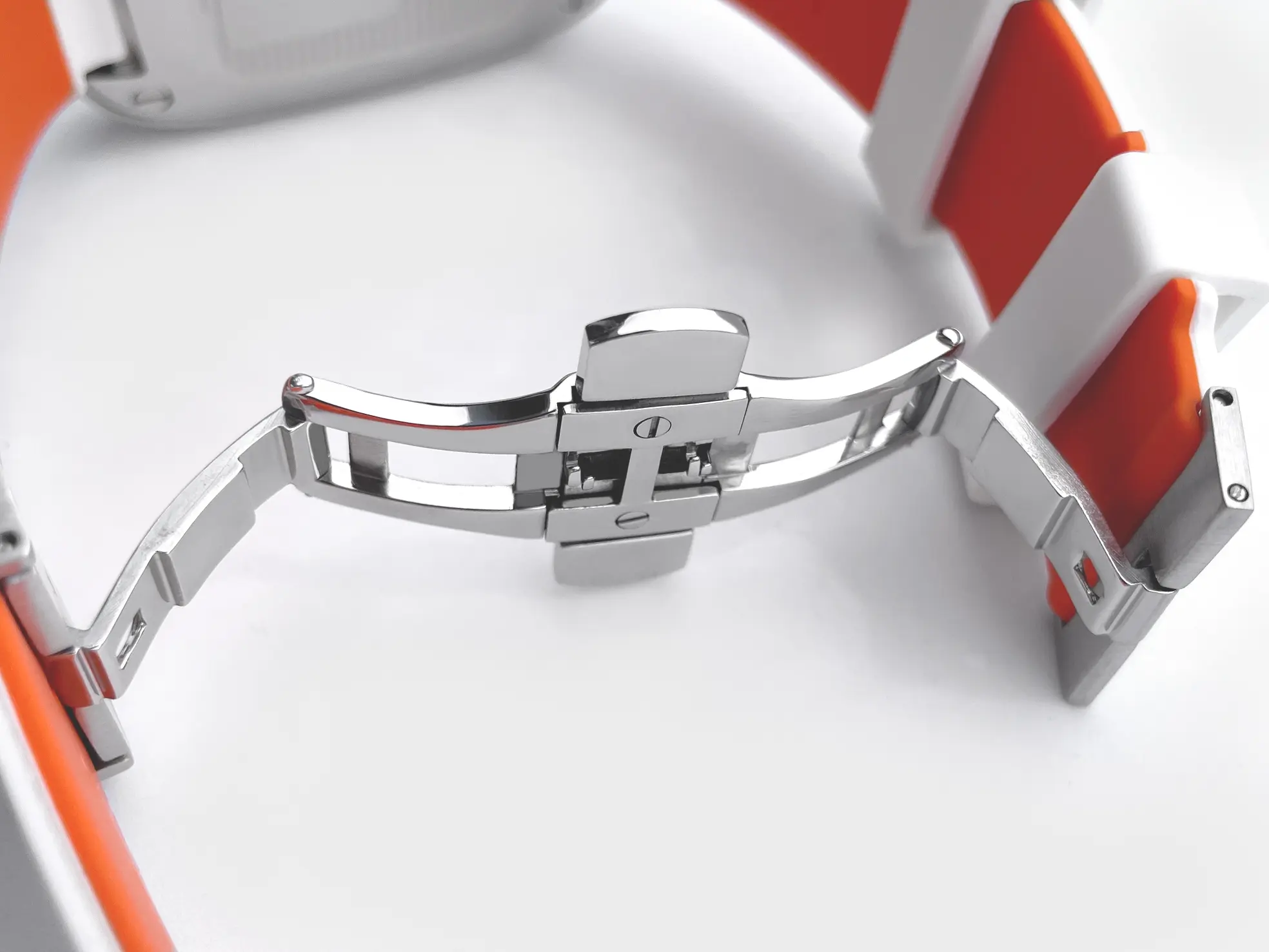 JUNG Men’s Quartz White Silicone Strap White Dial 49mm French Design - Japan Made Watch J43C-01-WH