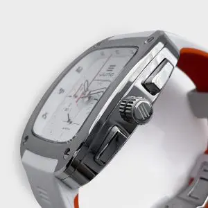 JUNG Japan Men’s Quartz White Silicone Strap White Dial 43mm French Design – Japan Made Watch J43C-01-WH - Image 6