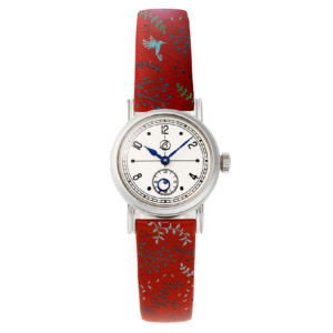 LOV-IN BOUQUET Japan Women’s Quartz Red Horween Leather Strap White Dial 33mm Watch LVB135HP3