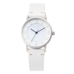 GRANDEUR ELEGANCE Japan Women’s Quartz Leather Strap Silver Sunray Dial 31mm Solar Watch GSW005W2
