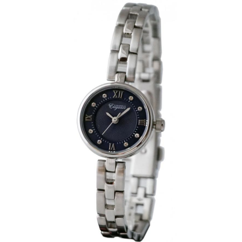GRANDEUR ELEGANCE Women’s Quartz Stainless Steel Blue Dial 22mm Watch ESL078W2
