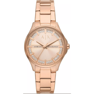 Armani Exchange Women’s Quartz Stainless Steel Rose Gold Dial 36mm Watch AX5264 (Without Tag)