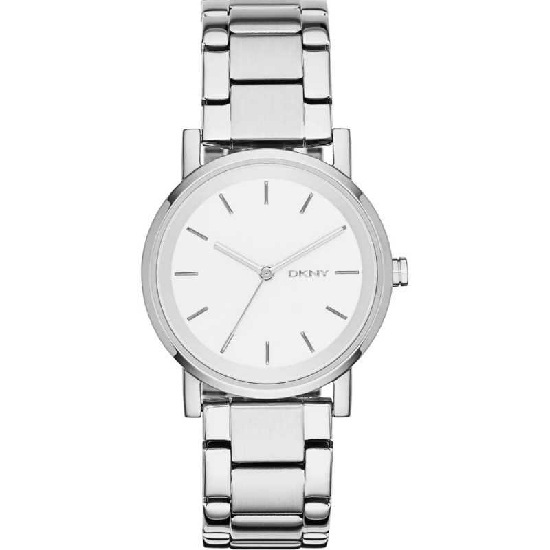 DKNY Women’s Quartz Silver Stainless Steel White Dial 34mm Watch NY2342 (Without Tag)