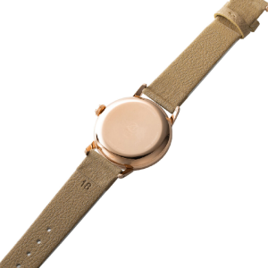 Alternative view of LOV-IN BOUQUET Japan Women’s Quartz Apple Skin Leather Strap Gold Petals Dial 36mm Watch LVB136P1