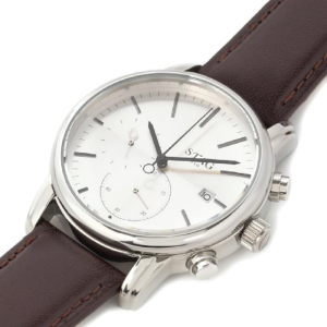Alternative view of STAG TYO Japan Men’s Quartz Leather Strap Silver Dial 48mm Watch STG021S1