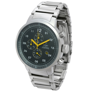 Alternative view of STAG TYO Men’s Quartz Stainless Steel Black Dial 51mm Watch STG012S1a