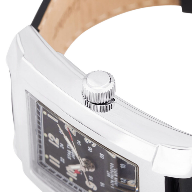 STAG TYO Japan Men’s Quartz Black Leather Strap Black Dial 33mm Watch STG005S2 - Image 2