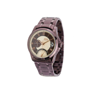 Alternative view of STAG TYO Men’s Quartz Brown Stainless Steel Beige & Brown Dial 36mm Watch STG002B1