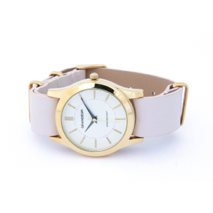 Alternative view of GRANDEUR ELEGANCE Japan Women’s Quartz Leather Strap White Dial 41mm Watch Watch GSX068G1