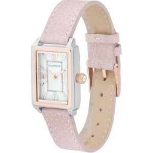 Alternative view of GRANDEUR ELEGANCE Japan Women’s Quartz Light Pink Leather Strap White Dial 21mm Watch ESL073T1
