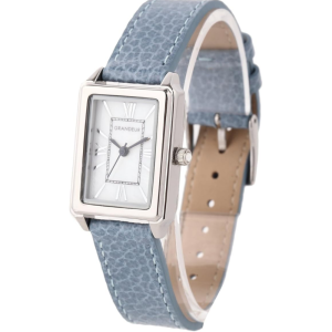 Alternative view of GRANDEUR ELEGANCE Japan Women’s Quartz Ice Blue Leather Strap White Dial 21mm Watch ESL073W5