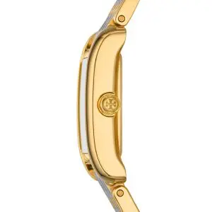 Tory Burch Women’s Quartz Two-tone Stainless Steel Beige Dial 28mm Watch TBW1066