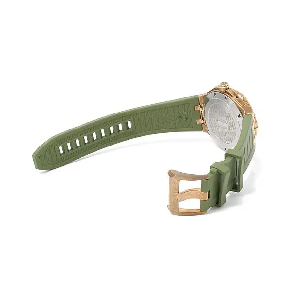 Maurice Lacroix Men’s Automatic Swiss Made Green Silicone Strap Green Dial 43mm Watch AI6058-BRZ01-630-1 - Image 2