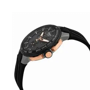 TISSOT T-Race Men’s Quartz Swiss Made Black Silicone Strap Black Dial 44mm Watch T111.417.37.441.07
