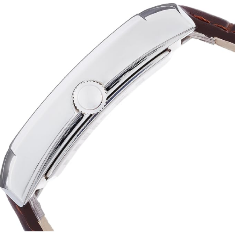 STAG TYO Men’s Quartz Brown Leather Strap White Dial 45mm Watch STG015S1 - Image 2