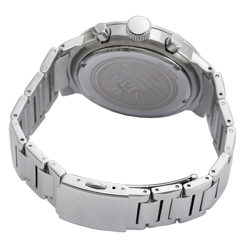 STAG TYO Japan Men’s Quartz Stainless Steel Dark Green Dial 51mm Watch STG012S2a - Image 3