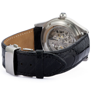 STAG TYO Japan Men’s Automatic Black Crocodile Leather Strap White Dial 38mm Watch STG003S2 - Image 3