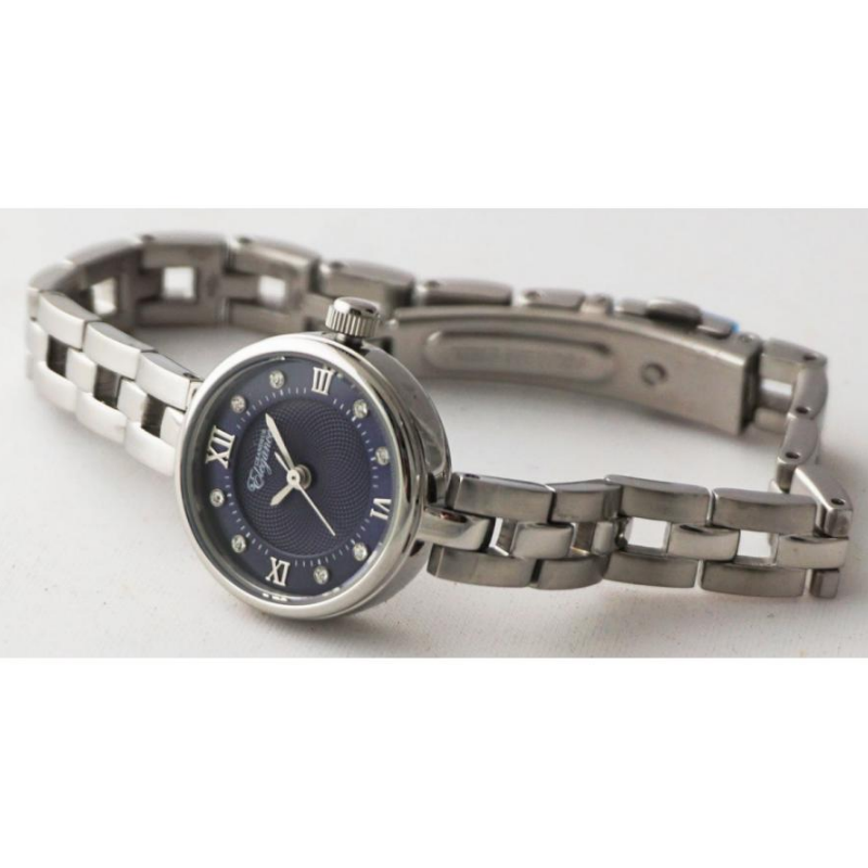 GRANDEUR ELEGANCE Women’s Quartz Stainless Steel Blue Dial 22mm Watch ESL078W3 - Image 3