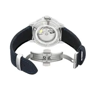 TISSOT Men’s Swiss Made Powermatic Dark Blue Fabric Strap Dial 43mm Watch T120.407.17.041.01