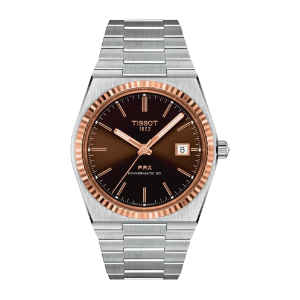 TISSOT Men’s Swiss Made Powermatic Stainless Steel Brown Dial 40mm Watch T931.407.41.291.00