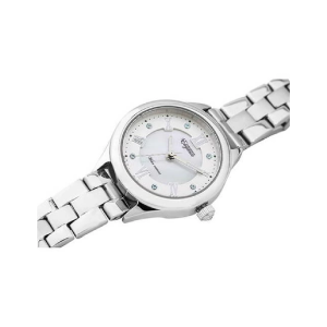 GRANDEUR ELEGANCE Japan Women’s Quartz Stainless Steel Mother Of Pearl White Dial 28mm Watch ESL060W1