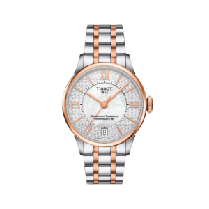 TISSOT Women’s Powermatic Two-Tone Stainless Steel Mother Of Pearl Dial 32mm Watch T099.207.22.118.01