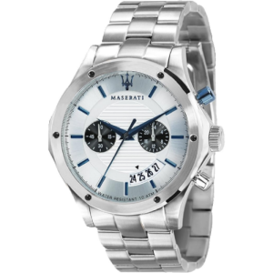 Maserati Men’s Chronograph Quartz Stainless Steel Silver Dial 44mm Watch R8873627005