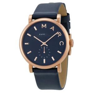 Marc by Marc Jacobs Women’s Quartz Leather Strap Navy Blue Dial 36mm Watch MBM1329