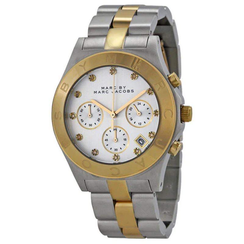 Marc by Marc Jacobs Women’s Chronograph Quartz Stainless Steel Silver Dial 41mm Watch MBM3177