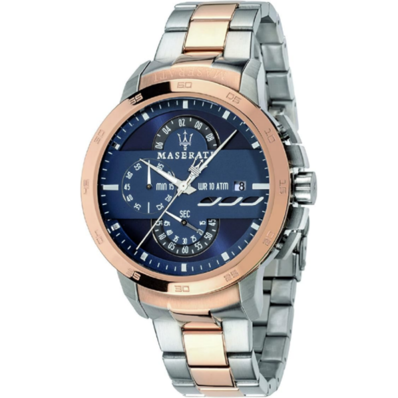 Maserati Men’s Chronograph Quartz Stainless Steel Navy Blue Dial 44mm Watch R8873619002