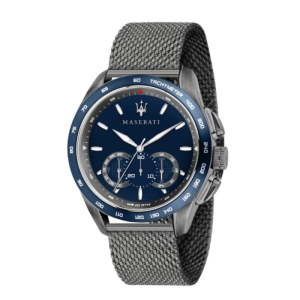 Maserati Men’s Chronograph Quartz Grey Stainless Steel Blue Dial 45mm Watch R8873612009