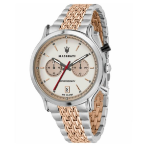 Maserati Men’s Chronograph Quartz Two-Tone Stainless Steel White Dial 42mm Watch R8873638002