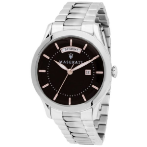 Maserati Men’s Quartz Silver Stainless Steel Black Dial 40mm Watch R8853125002