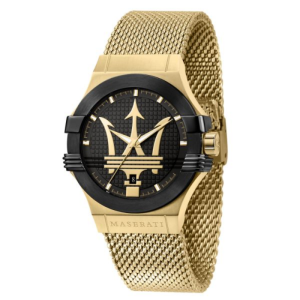 Maserati Men’s Quartz Gold Stainless Steel Black Dial 42mm Watch R8853108006