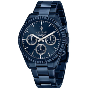 Maserati Men’s Chronograph Quartz Blue Stainless Steel Blue Dial 43mm Watch R8853100025