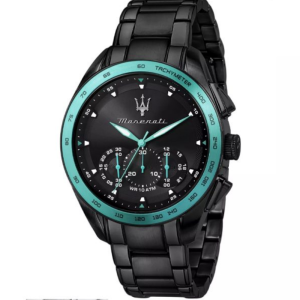 Maserati Traguardo Aqua Edition Men’s Chronograph Quartz Black Stainless Steel Black Dial 45mm Watch R8873644002