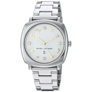 Marc by Marc Jacobs Women’s Quartz Silver Stainless Steel Silver Dial 34mm Watch MBM3572