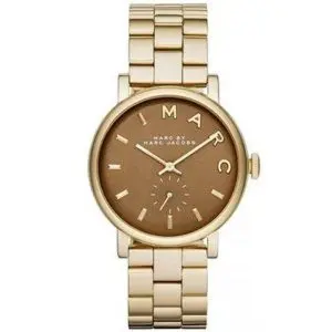 Marc by Marc Jacobs Women’s Quartz Gold Stainless Steel Brown Dial 36mm Watch MBM8631
