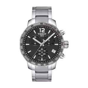 TISSOT Men’s Chronograph Quartz Swiss Made Silver Stainless Steel Anthracite Dial 42mm Watch T095.417.11.067.00