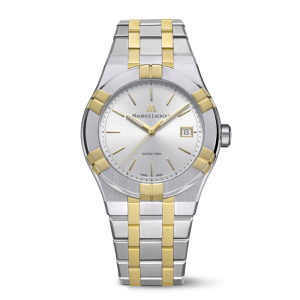 Maurice Lacroix Men’s Quartz Swiss Made Two-Tone Stainless Steel Silver Dial 40mm Watch AI1108-PVY13-130-1