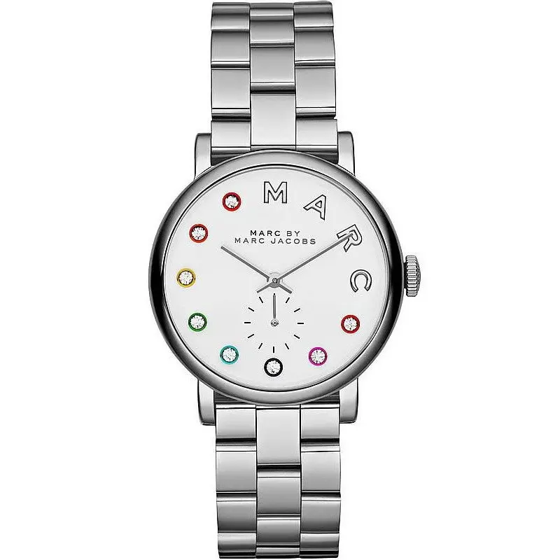 Marc by Marc Jacobs Women’s Quartz Silver Stainless Steel White Dial 37mm Watch MBM3420