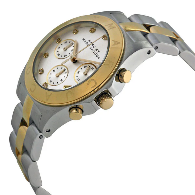 Marc by Marc Jacobs Women’s Chronograph Quartz Stainless Steel Silver Dial 41mm Watch MBM3177 - Image 2